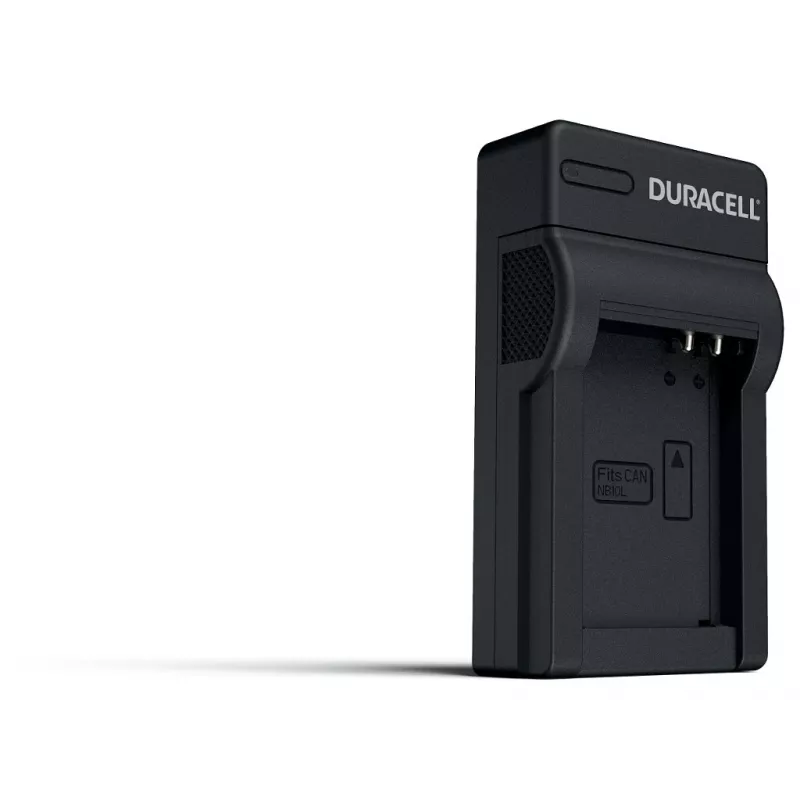 Duracell digitālās kameras akumulatora lādētājs, USB, iekštelpu akumulatoru lādētājs, Canon NB-10L, melns, 5 V, 5 V