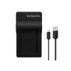 Duracell digitālās kameras akumulatora lādētājs, USB, iekštelpu akumulatora lādētājs, Sony NP-FW50, melns, 5 V, 5 V