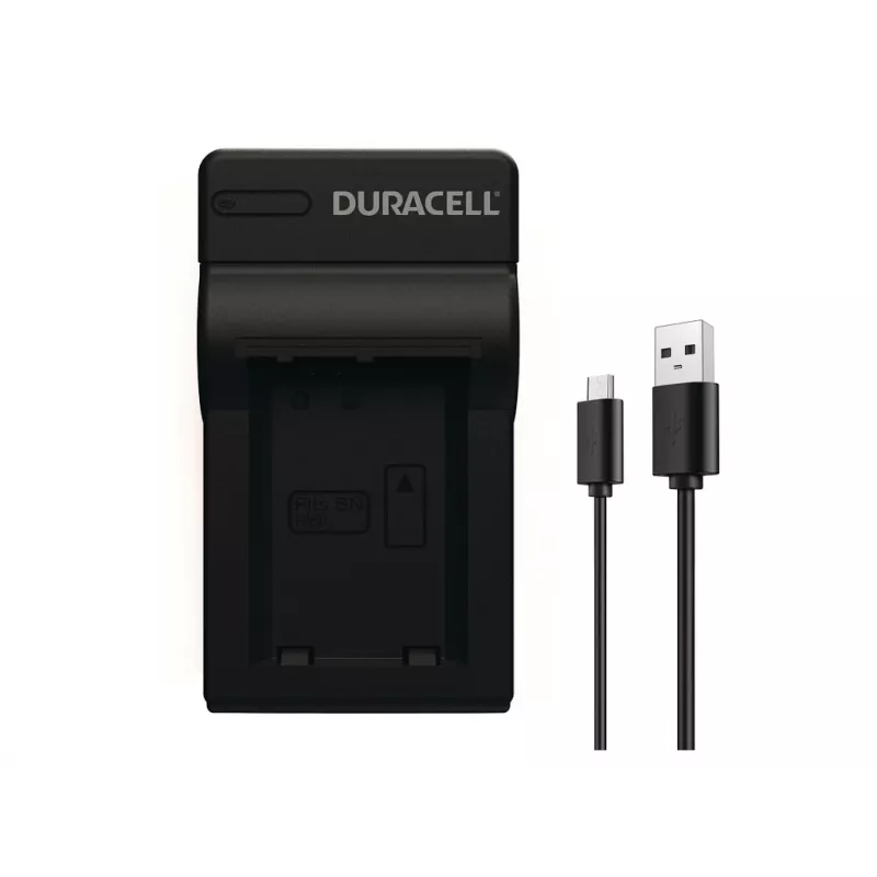 Duracell digitālās kameras akumulatora lādētājs, USB, iekštelpu akumulatora lādētājs, Sony NP-FW50, melns, 5 V, 5 V