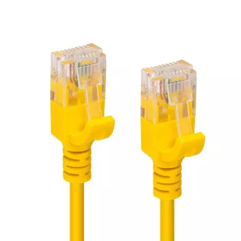 Microconnect V-UTP6A015Y-plāns tīkla kabelis dzeltens 1,5 m Cat6a U/UTP (UTP)