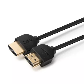 Microconnect 4K HDMI kabelis plāns 1m, 1 m, HDMI Type A (Standard), HDMI Type A (Standard), 4096 x 2160 pikseļi, 3D, melns