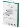 eSTUFF ES623010 saskarnes centrmezgls USB 3.2 Gen 1 (3.1 Gen 1) Type-C 5000 Mbit/s Alumīnijs