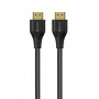 eSTUFF HDMI 2.1 kabelis 8K 2m, 2 m, HDMI Type A (Standard), HDMI Type A (Standard), 7680 x 4320 pikseļi, 3D, melna