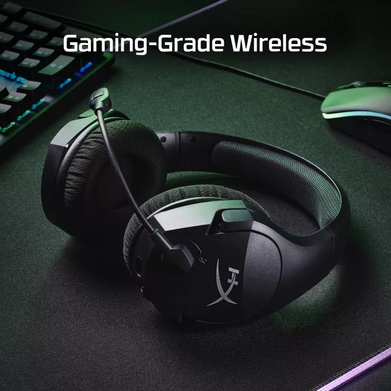 HyperX Cloud Stinger Core - Bezvadu spēļu austiņas + 7.1 (melnas)
