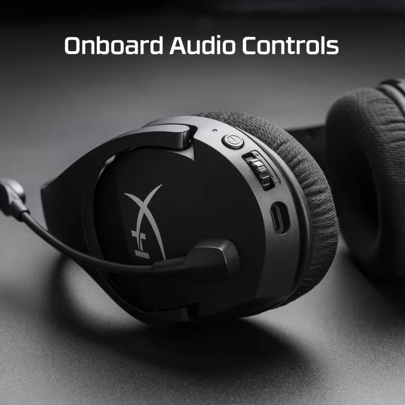 HyperX Cloud Stinger Core - Bezvadu spēļu austiņas + 7.1 (melnas)