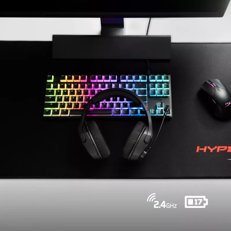 HyperX Cloud Stinger Core - Bezvadu spēļu austiņas + 7.1 (melnas)