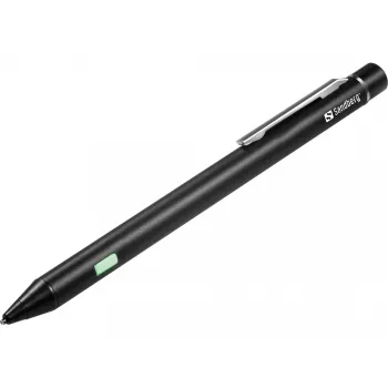 Sandberg Precision Active Stylus Pen, mobilais tālrunis/viedtālrunis, jebkura zīmola, melna, alumīnijs, varš, iebūvēts, litija jonu (Li-Ion)