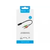 Sandberg austiņu pārveidotājs (mobilais) PC, 2 x 3,5 mm, vīrišķais, 3,5 mm, sievišķais, melns