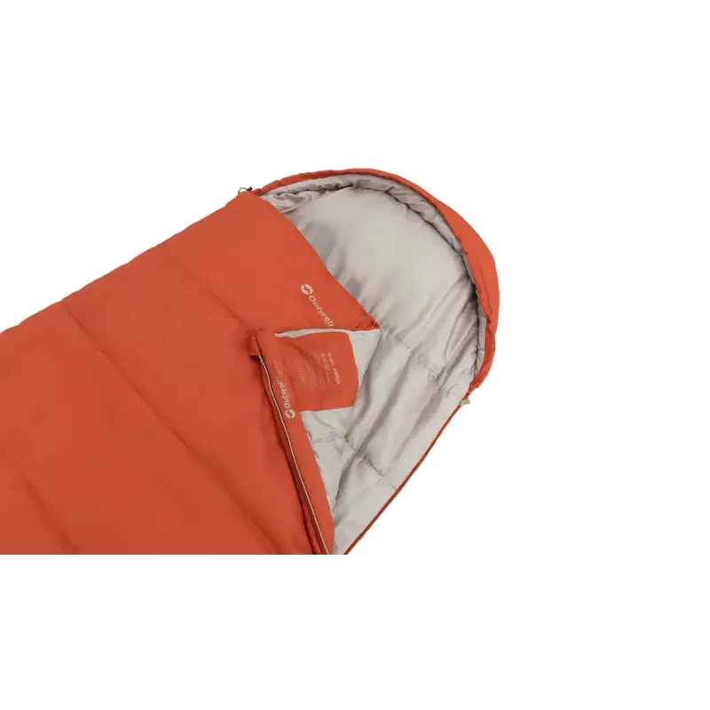 Guļammaiss Outwell 230477 pieaugušajiem pusi taisnstūra poliestera 2250×850 mm 1.8 kg oranžs