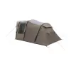 Tuneļa telts easy camp Senja 4 Air — 4 vietīga, ciets karkass, 3 m ūdensizturīgs lietus pārklājs, 460×260×195 cm, brūna