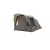 Tuneļa telts easy camp Senja 4 Air — 4 vietīga, ciets karkass, 3 m ūdensizturīgs lietus pārklājs, 460×260×195 cm, brūna