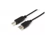 Microconnect USBAB05B USB kabelis USB 2.0 0,5 m USB A USB B Melns