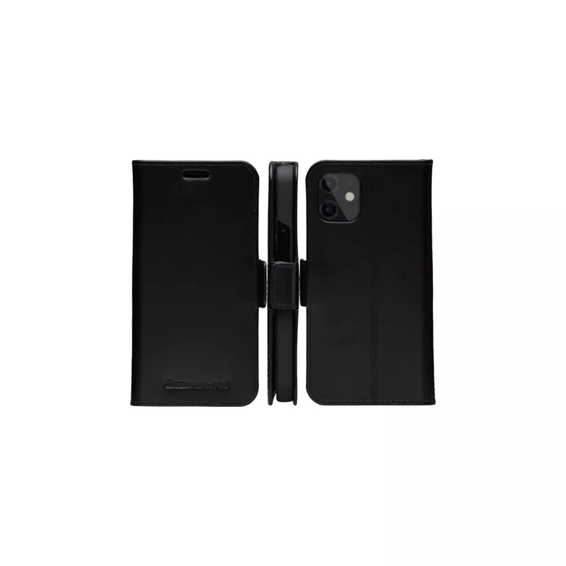 Maciņveida vāciņš dbramante1928 Copenhagen plāns iPhone 12 mini Melns