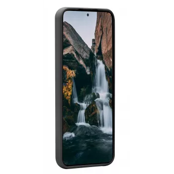 Tālruņa vāciņš dbramante1928 Nuuk Samsung Galaxy S22, pārstrādāta plastmasa, piemērots 6,1 collu ekrānam, melns