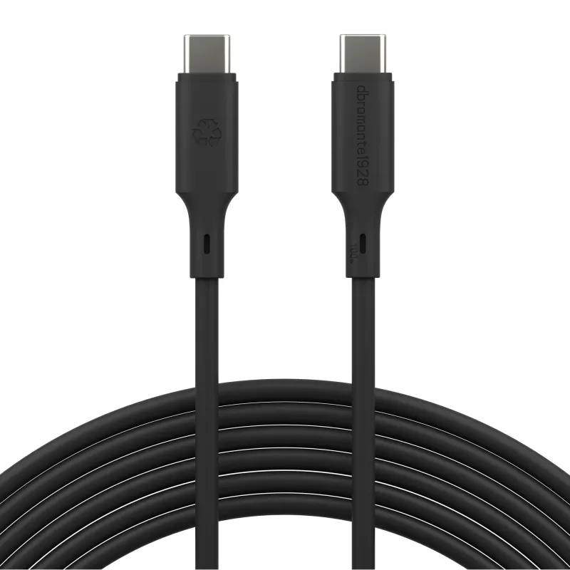dbramante1928 Bulk - IT - Kabelis - 3m USB-C/USB-C 100W - BLK, 3 m, USB C, USB C, USB 2.0, 0,48 Gbit/s, Melns