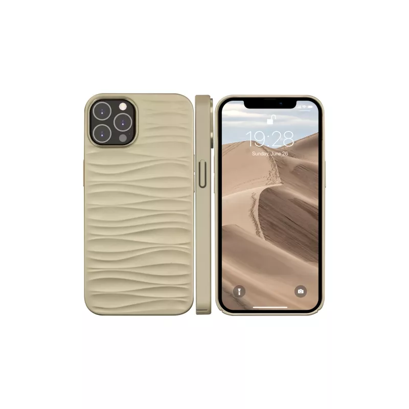 Aizsargapvalks dbramante1928 Dune iPhone 14 Pro Max, smilšu krāsā, piemērots 6,7 collu (17 cm) ekrānam