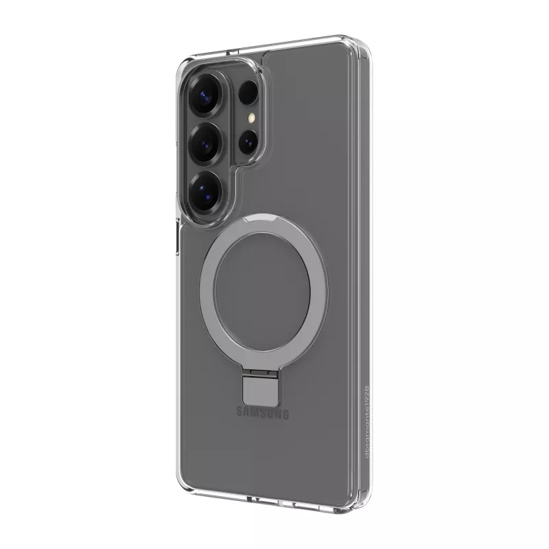 Aizsargvāciņš dbramante1928 Iceland Ultra D3O MAG Kick Samsung Galaxy S26 Ultra, caurspīdīgs, 6.9 collu ekrāns, Plastmasa, Galda statīvs