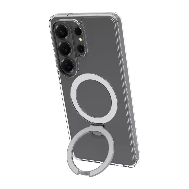 Aizsargvāciņš dbramante1928 Iceland Ultra D3O MAG Kick Samsung Galaxy S26 Ultra, caurspīdīgs, 6.9 collu ekrāns, Plastmasa, Galda statīvs