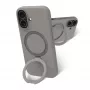 Mobilā tālruņa maciņš dbramante1928 Roskilde MS Kick ICON Apple iPhone 17, vienkrāsains pelēks, galda statīvs