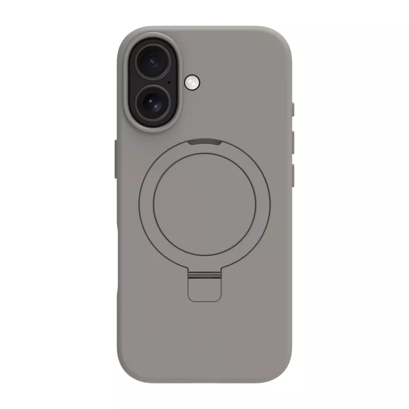 Mobilā tālruņa maciņš dbramante1928 Roskilde MS Kick ICON Apple iPhone 17, vienkrāsains pelēks, galda statīvs