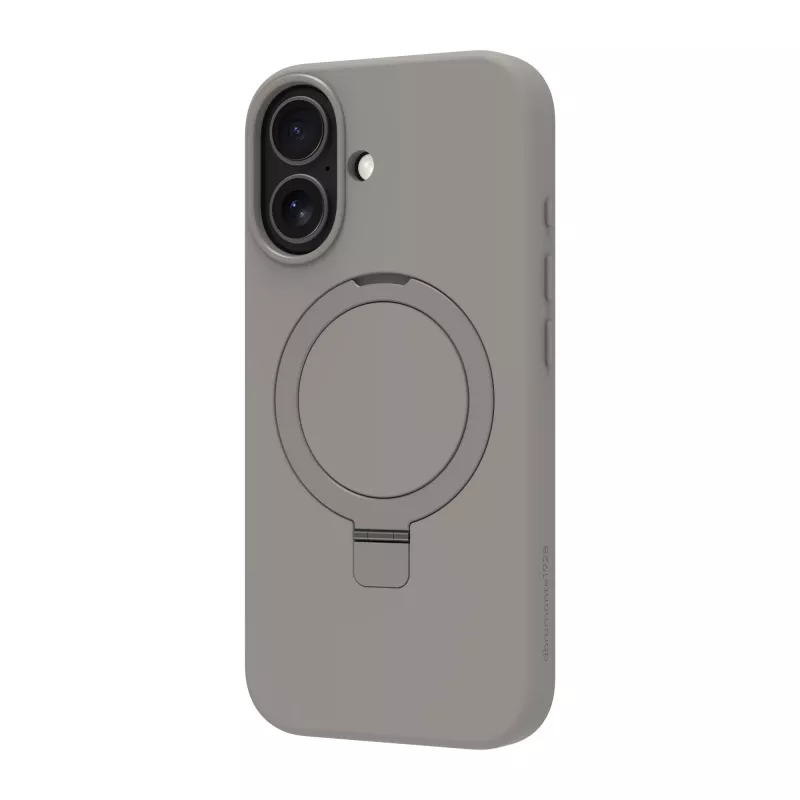 Mobilā tālruņa maciņš dbramante1928 Roskilde MS Kick ICON Apple iPhone 17, vienkrāsains pelēks, galda statīvs