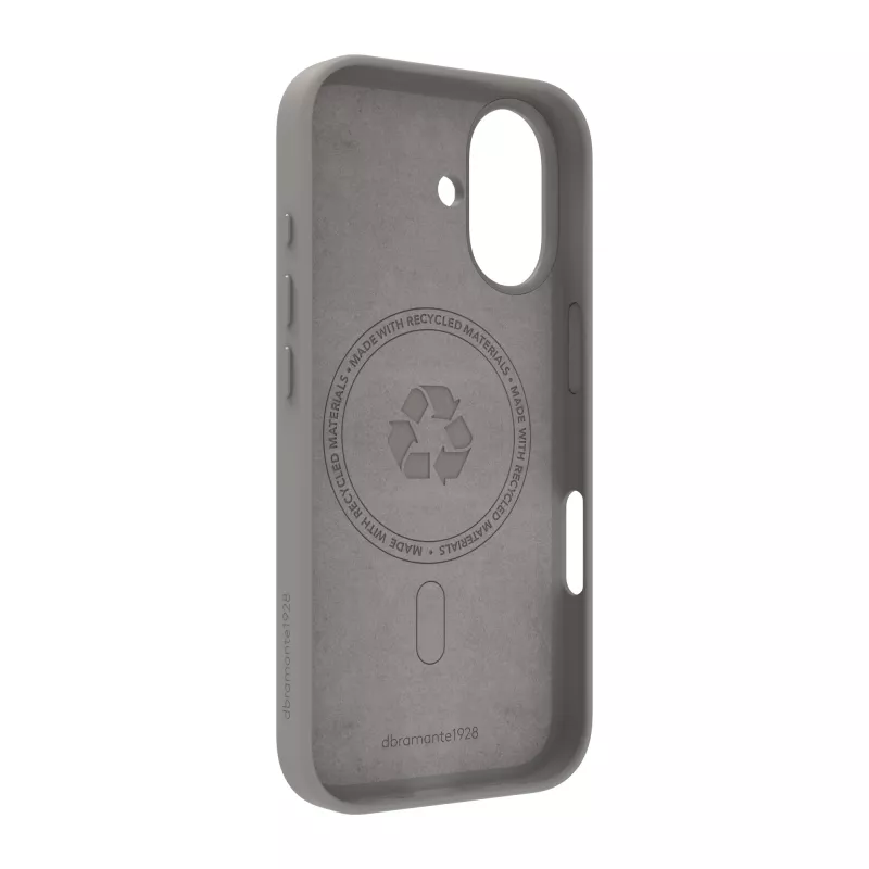 Mobilā tālruņa maciņš dbramante1928 Roskilde MS Kick ICON Apple iPhone 17, vienkrāsains pelēks, galda statīvs