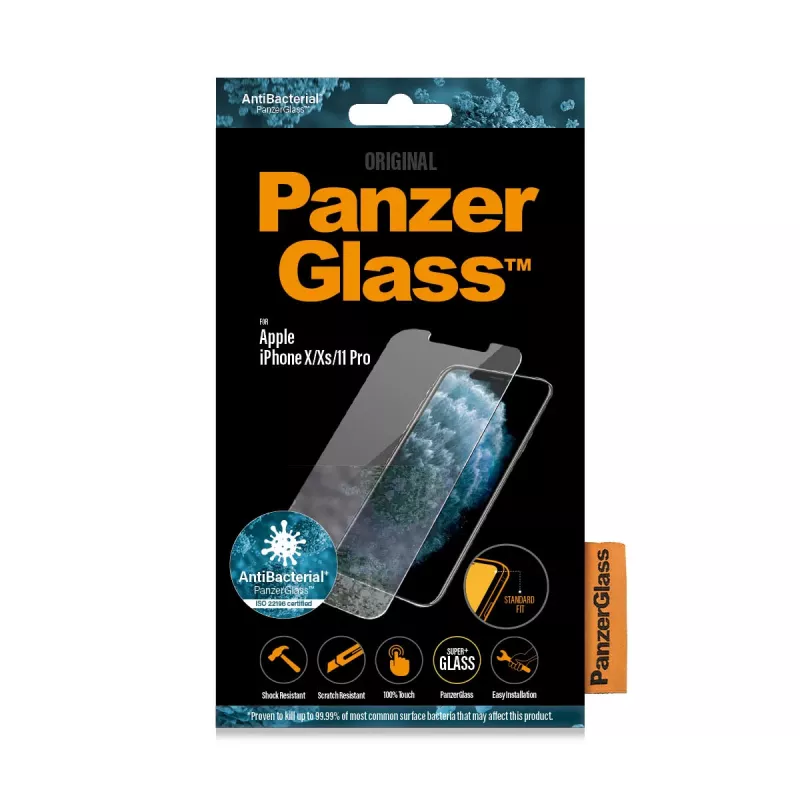 PanzerGlass ® ekrāna aizsargstikls iPhone 11 Pro | Xs | X | Standard Fit