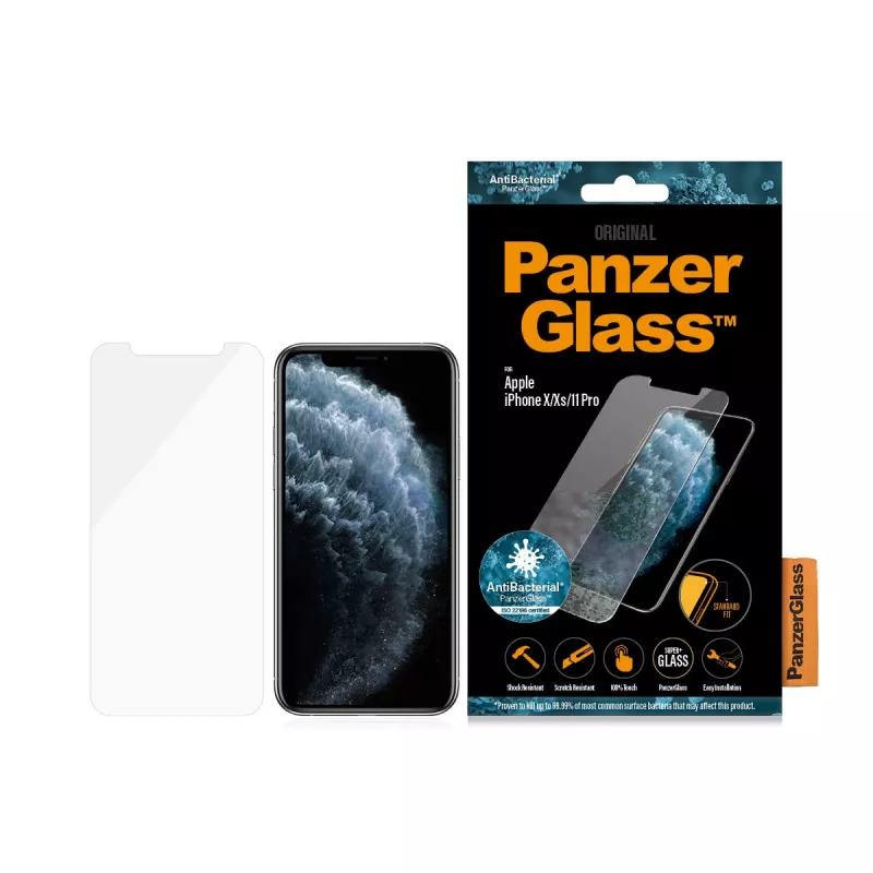 PanzerGlass ® ekrāna aizsargstikls iPhone 11 Pro | Xs | X | Standard Fit