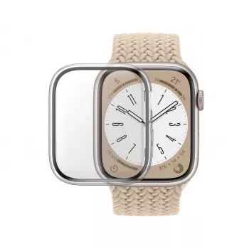 PanzerGlass pilna korpusa ekrāna aizsargplēve Apple Watch Series 9/8/7 45 mm, caurspīdīga (3659)