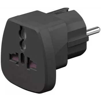 Microconnect PETRAVEL-B strāvas adapteris, melns