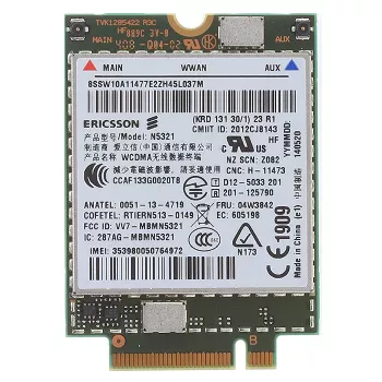 Lenovo 04W3842 Ericsson N5321 3G M.2 mobilā platjoslas kartes