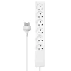 Microconnect MC-GRU0607DKW strāvas pagarinātājs 7 m 6 maiņstrāvas kontaktligzdas(s) Iekštelpām Balts