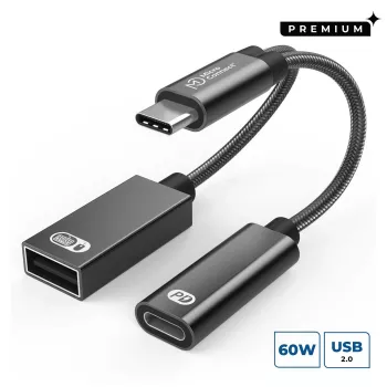 Video kabeļa adapteris Microconnect MC-USBC-CFAF 0,13 m, vīr. uz siev.