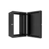Lanview RWP20U45BL-D rack cabinet 20U Wall mounted rack Melns