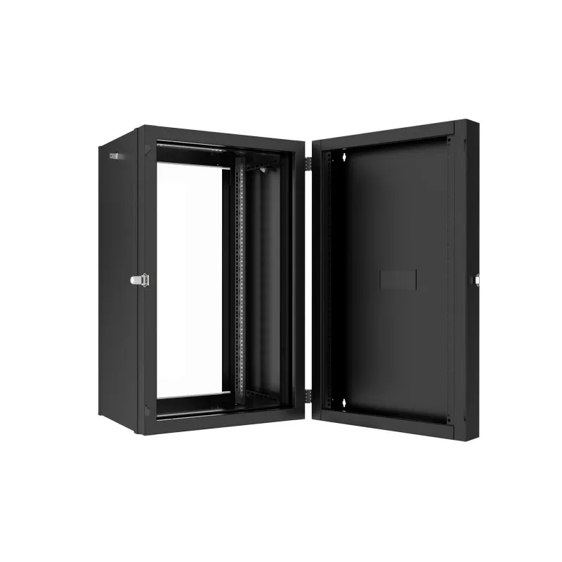 Lanview RWP20U45BL-D rack cabinet 20U Wall mounted rack Melns