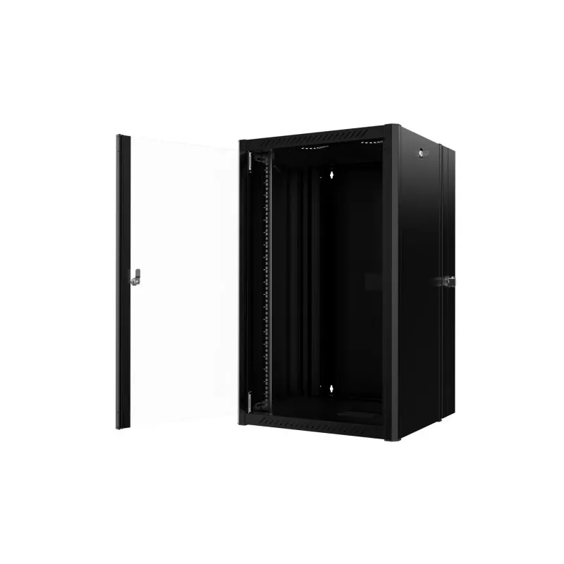 Lanview RWP20U45BL-D rack cabinet 20U Wall mounted rack Melns