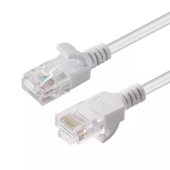 Microconnect V-UTP6A0015W-plāns tīkla kabelis Balts 0.15 m Cat6a U/UTP (UTP)