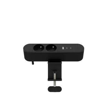 MicroConnect MC-MDPS-FR2-30W daudzfunkcionāla galda elektrības kontaktligzda, 2 izejas, 30W
