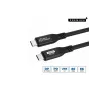 Microconnect USB4CC1-240W-80GBPS USB kabelis USB4 Gen 3x2 1 m USB C Melns