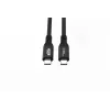 Microconnect USB4CC1-240W-80GBPS USB kabelis USB4 Gen 3x2 1 m USB C Melns