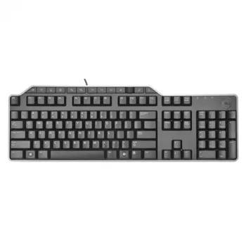 DELL KB-522 tastatūra birojam USB QWERTZ vācu melna pilna izmēra ar vadu