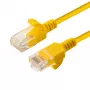 Microconnect V-UTP6A0015Y-plāns tīkla kabelis dzeltens 0,15 m Cat6a U/UTP (UTP)