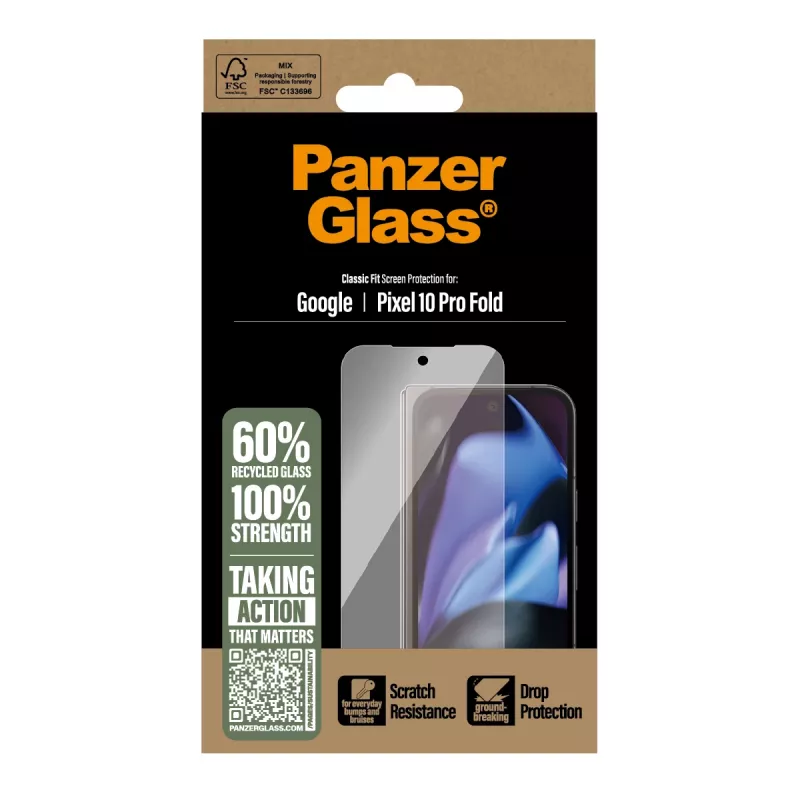 PanzerGlass ® ekrāna aizsargs Google Pixel 10 Pro Fold 5G | Classic Fit
