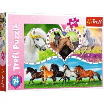 Puzle TREFL Puzzle 200 elementi - Kaķu blēņas, 200 gabali, kartons