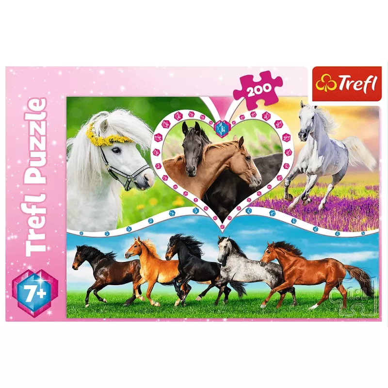 Puzle TREFL Puzzle 200 elementi - Kaķu blēņas, 200 gabali, kartons