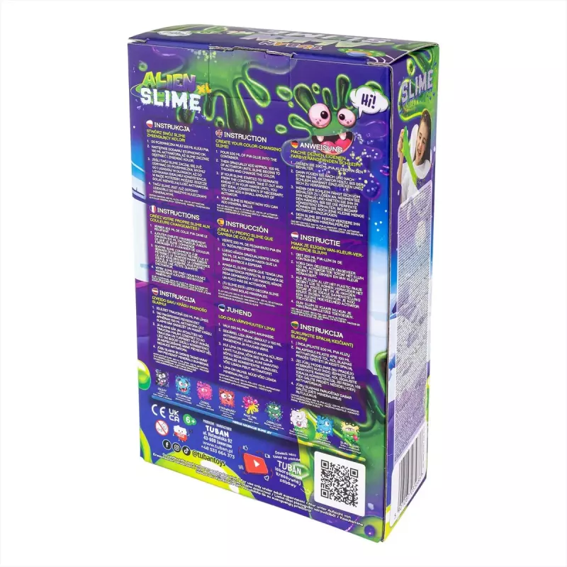 Bērnu radošais komplekts TUBAN DIY SLIME ALIEN XL, daudzkrāsu, vecumam 6+