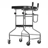 Rehabilitācijas augstais staigulītis ActionMed B200AM — balsts stāvēšanai ar sēdekli, 4 riteņi, regulējams augstums 100–125 cm, maks. slodze 120 kg, rāmja platums 65 cm