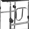 Rehabilitācijas augstais staigulītis ActionMed B200AM — balsts stāvēšanai ar sēdekli, 4 riteņi, regulējams augstums 100–125 cm, maks. slodze 120 kg, rāmja platums 65 cm