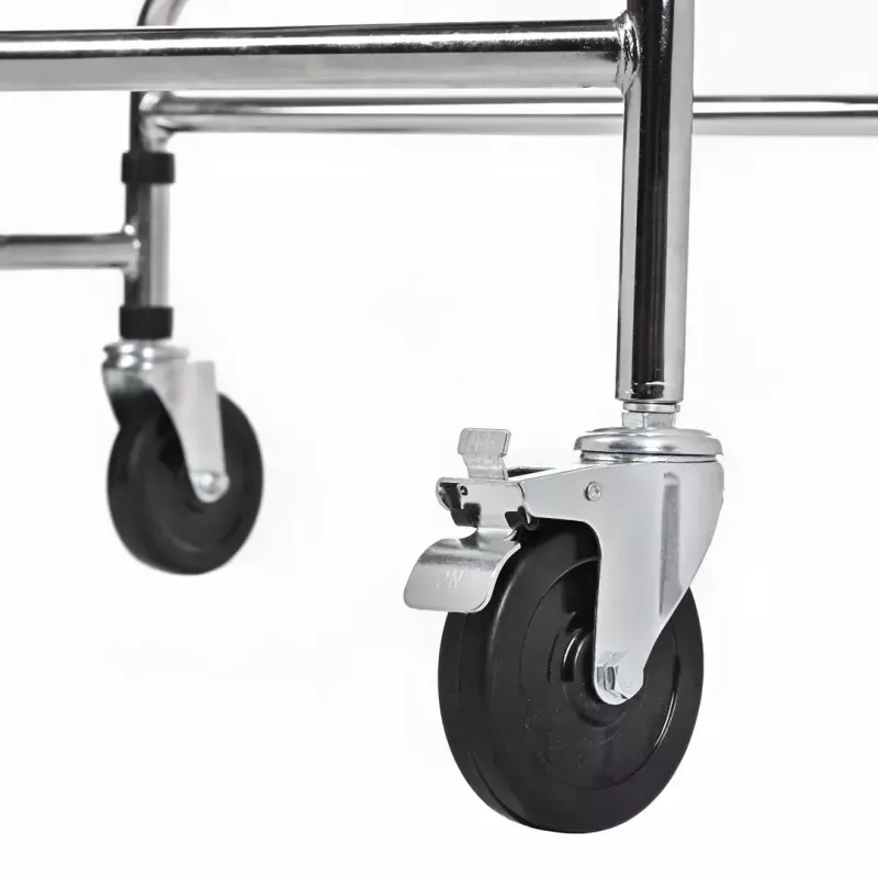 Rehabilitācijas augstais staigulītis ActionMed B200AM — balsts stāvēšanai ar sēdekli, 4 riteņi, regulējams augstums 100–125 cm, maks. slodze 120 kg, rāmja platums 65 cm