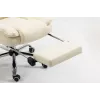 Grožāmais biroja krēsls ActiveJet YK7416 — ergonomisks grožāmais krēsls, smilškrāsas eko-āda, metāla rāmis, polsterēta atzveltne, kāju balsts
